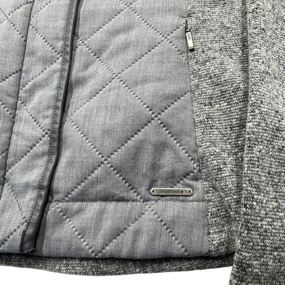 Smartwool Women's Size Small‎ Gray Quilted Full Zip Wool Jacket - Picture 7 of 15